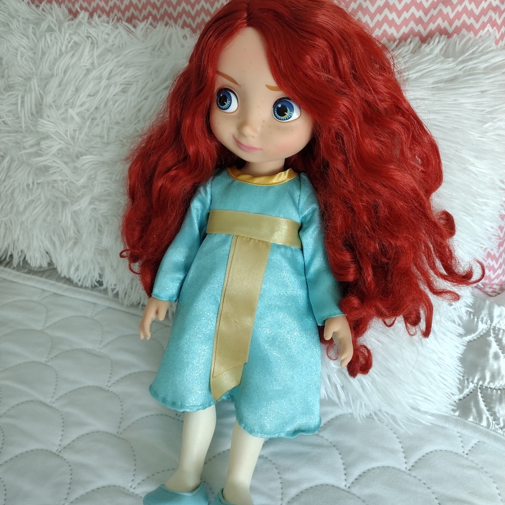 Merinda Disney Doll with Fiery Red Hair and Aqua Dress